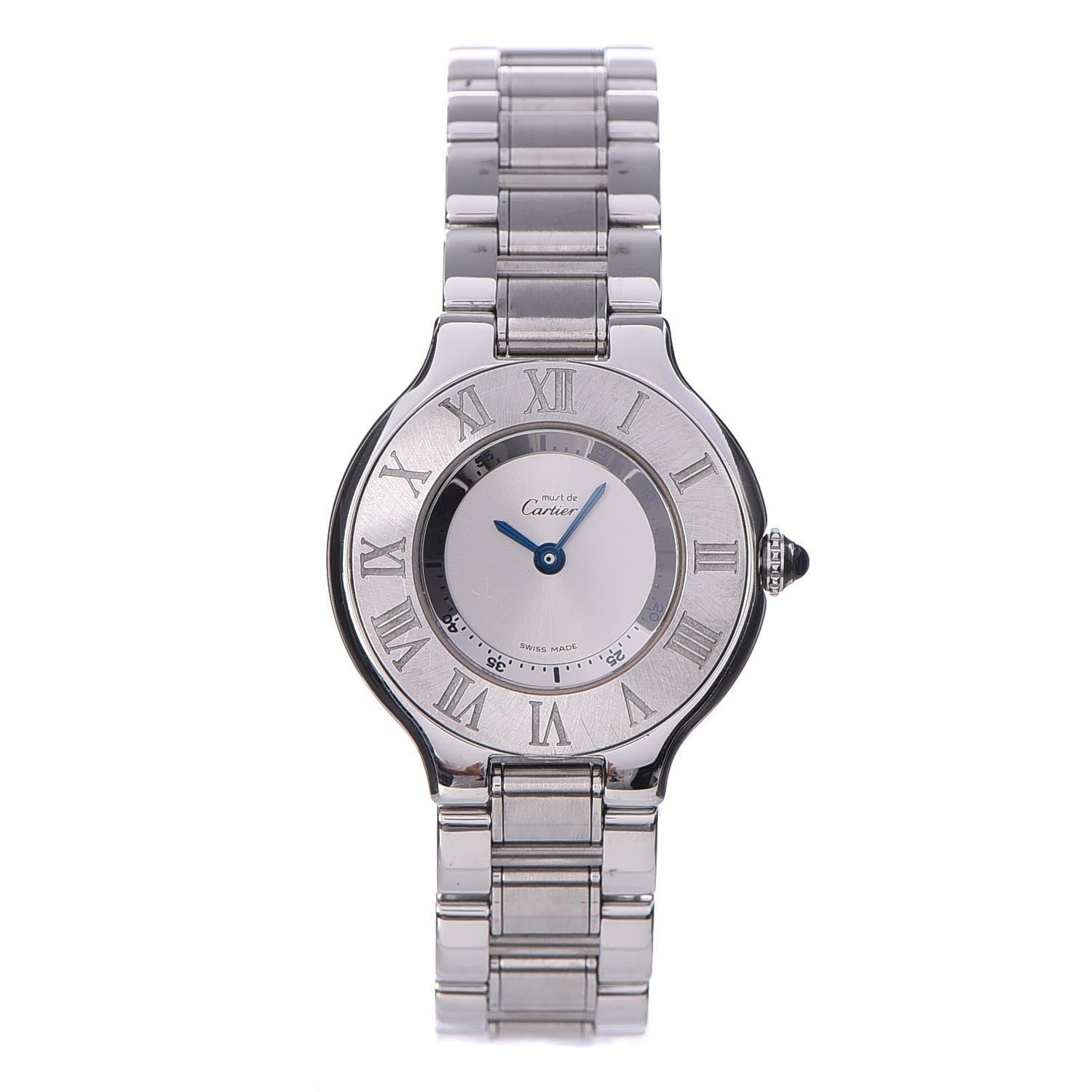 Cartier Stainless Steel 28mm Must De 21 Quartz Watch 1 of 9