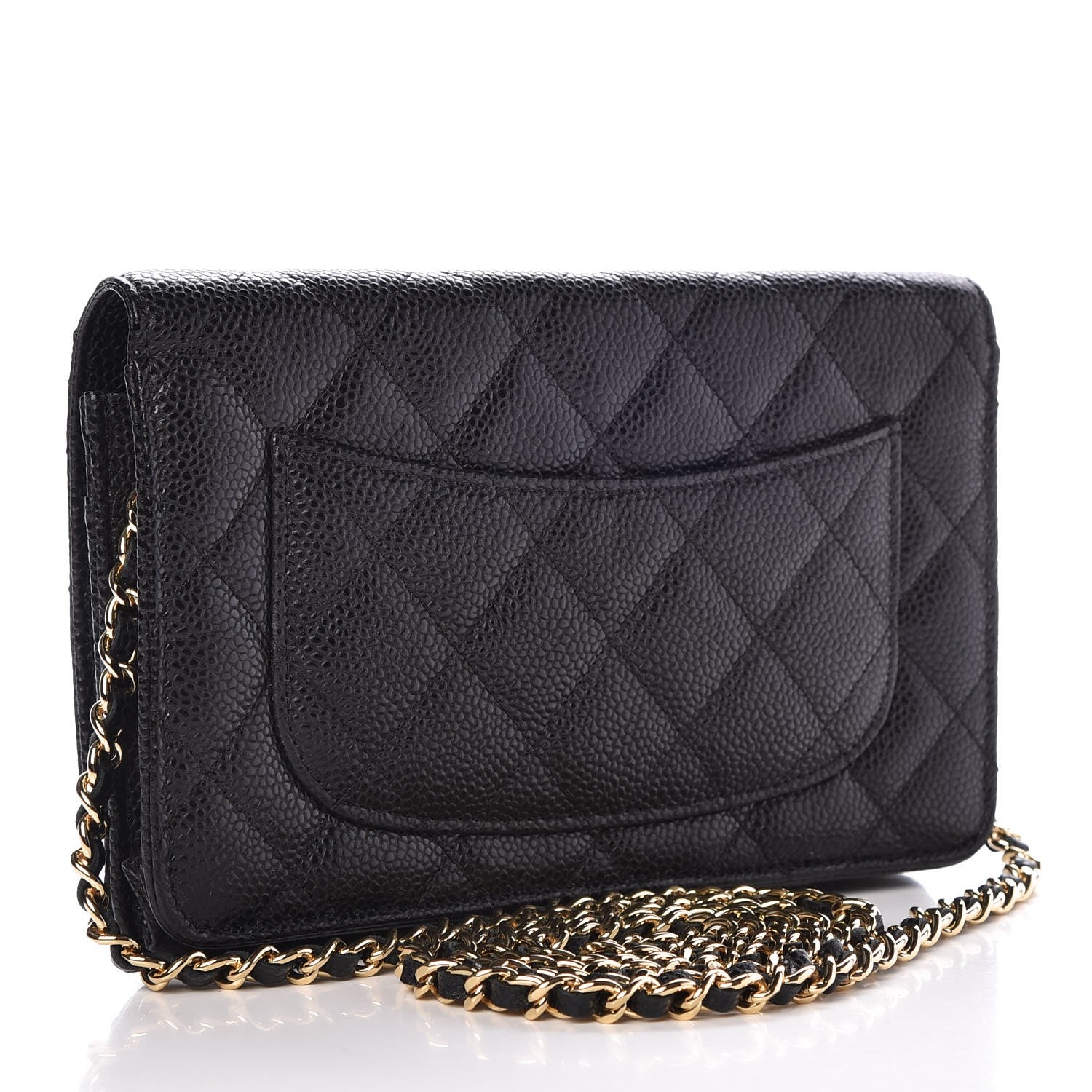 Chanel Caviar Quilted Wallet On Chain WOC Black 3 of 8