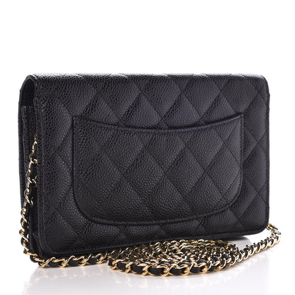 Chanel Caviar Quilted Wallet On Chain WOC Black 3 of 8