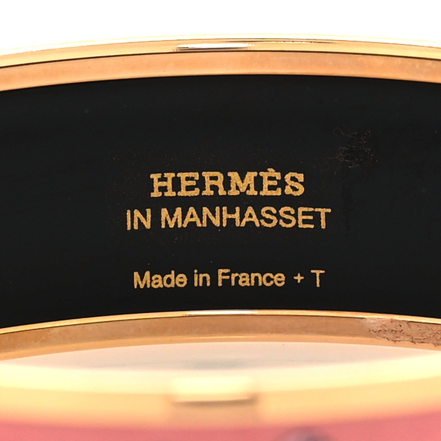 Hermes Enamel Printed Wide Les Leopards Bracelet 65 Rose Couture 5 of 5