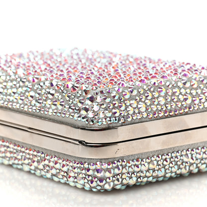Christian Louboutin Crystal Strass Fiocco Box Clutch Silver 8 of 8