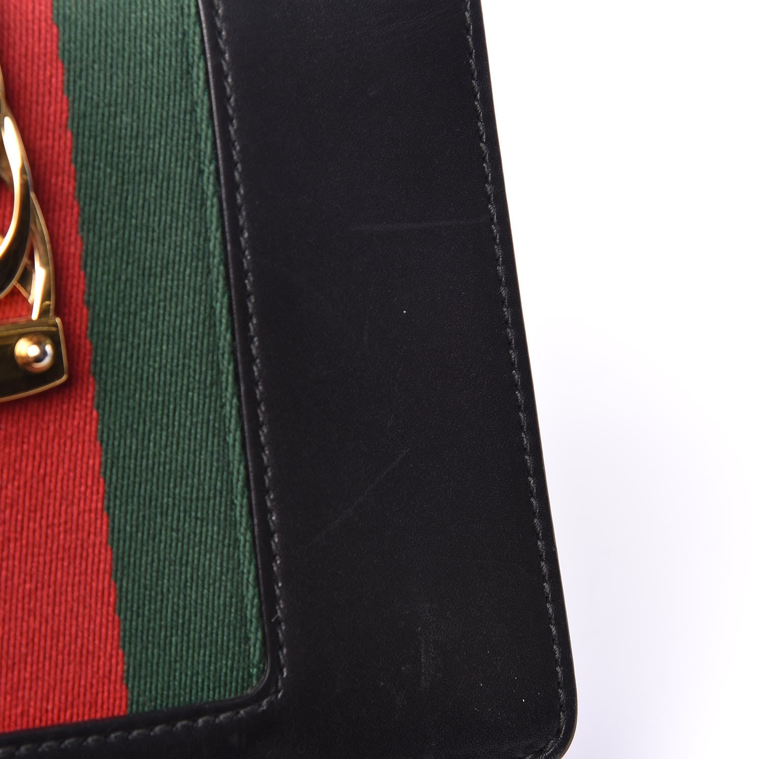Gucci Calfskin Mini Sylvie Chain Shoulder Bag Black 18 of 19