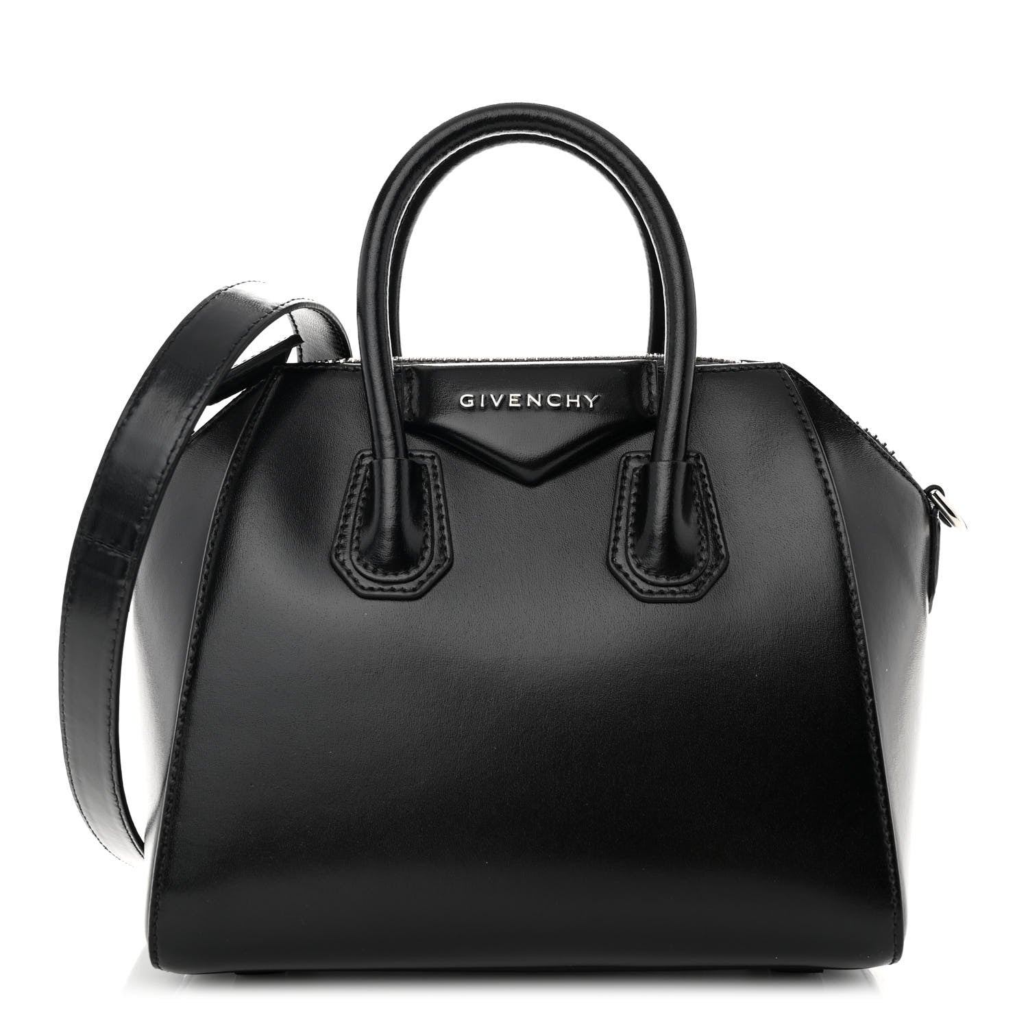 Givenchy Shiny Lord Calfskin Mini Antigona Black 1 of 9