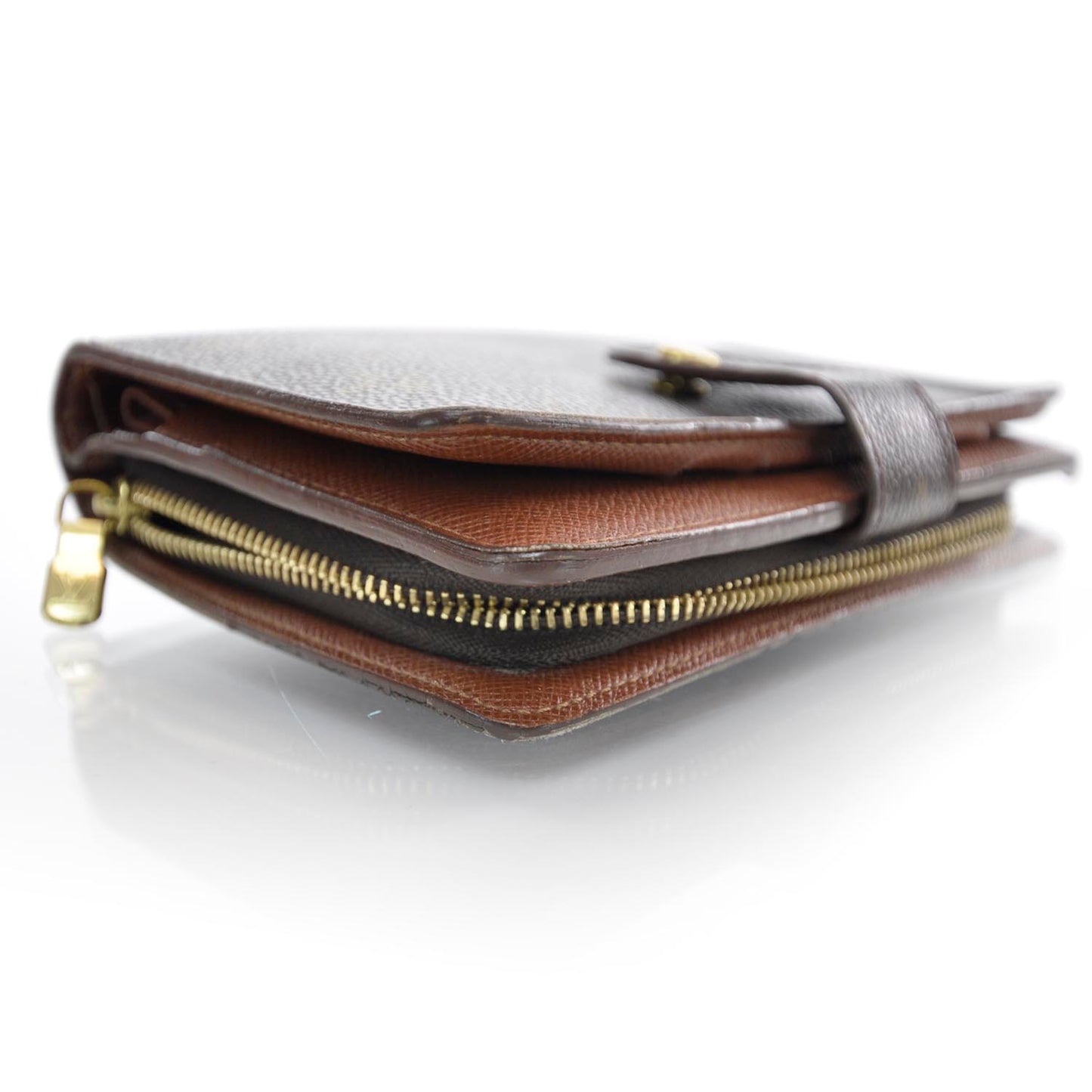 Monogram Zipped Wallet Snap w ID Holder