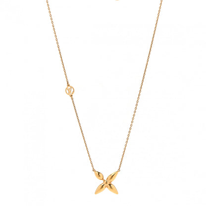 Louis Vuitton Metal Louisette Necklace Gold 1 of 6