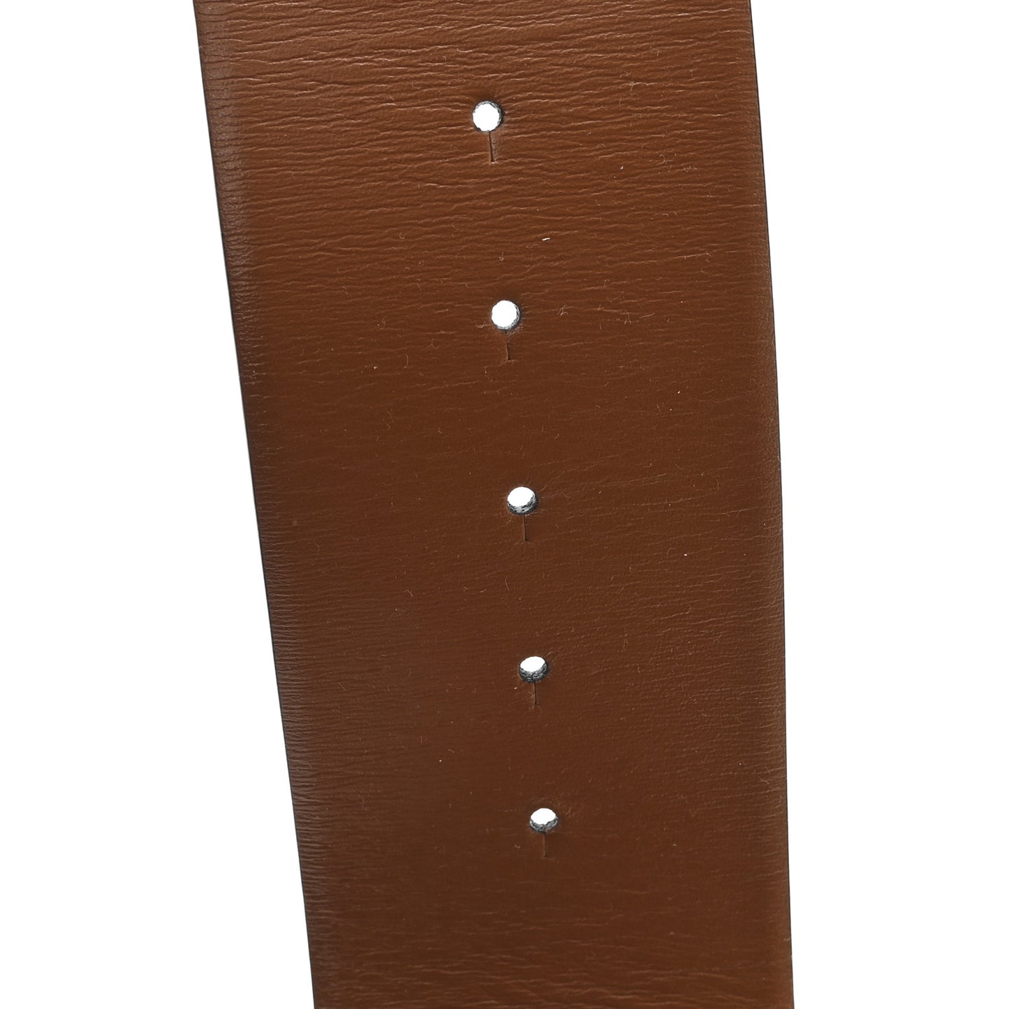 Glossy Calfskin VLogo Reversible 70mm Belt 80 32 Saddle Brown Black