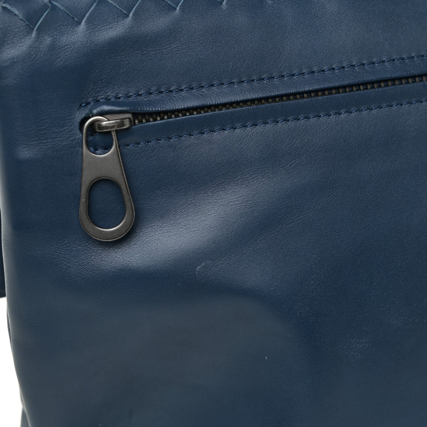 Bottega Veneta Nappa Intrecciato Flap Clutch Blue 15 of 16