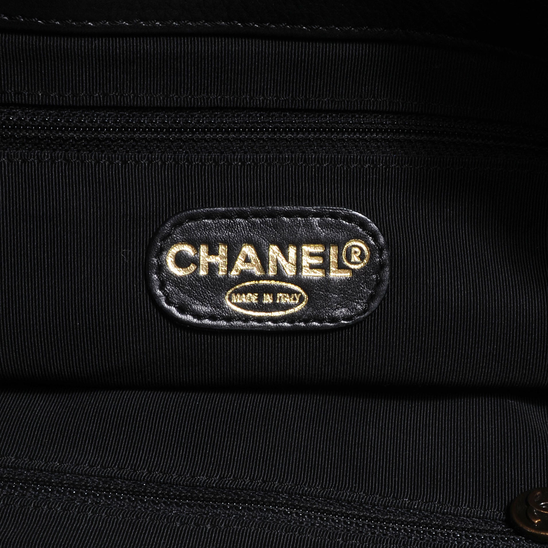 Chanel Lambskin Chain CC Small Tote Black 6 of 7