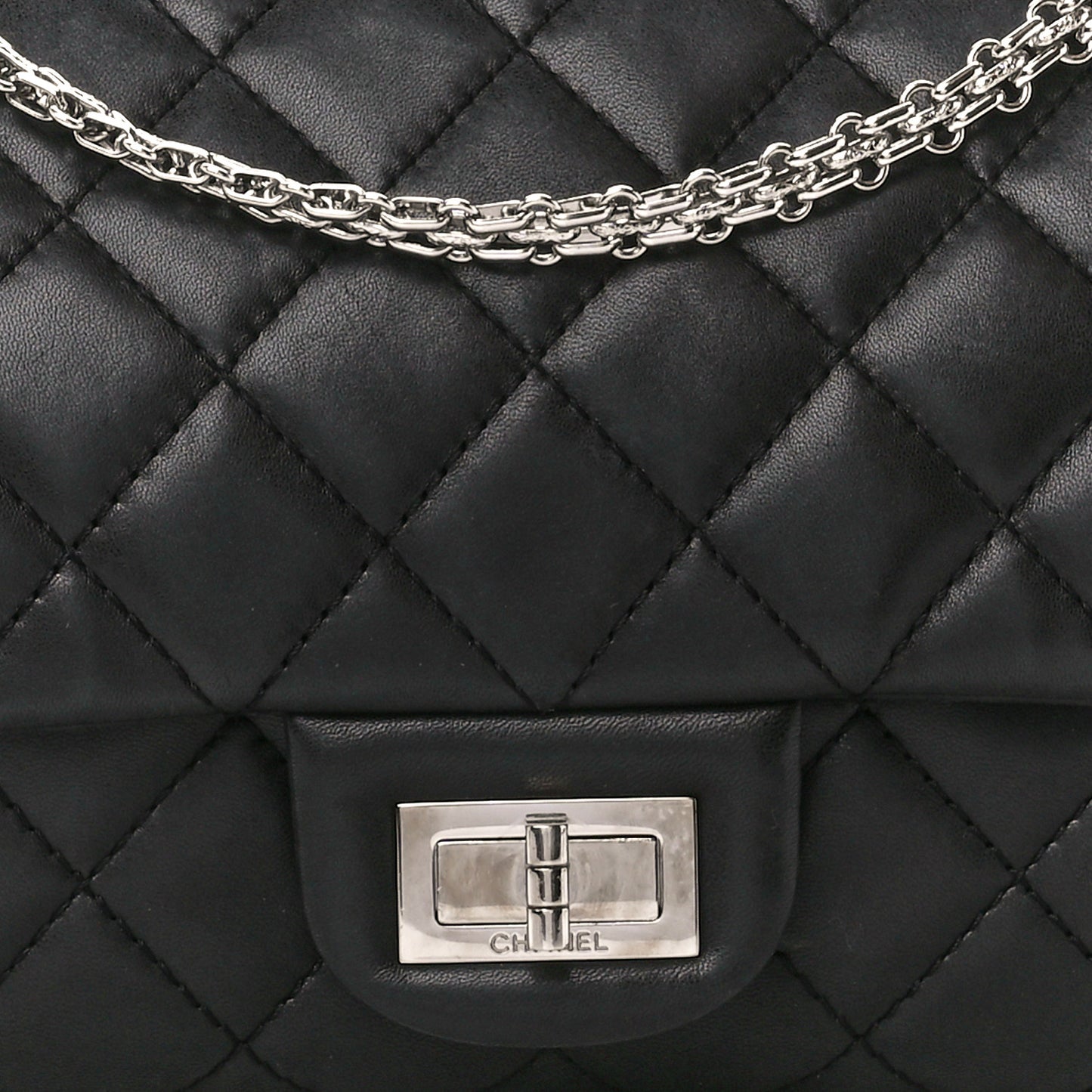 Lambskin Quilted 2.55 Reissue 227 Flap Black