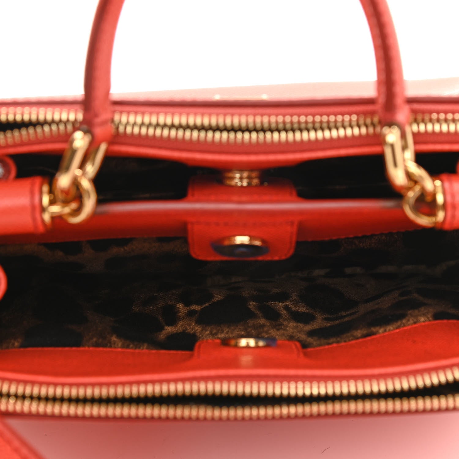 Dolce & Gabbana Dauphine Medium Miss Sicily Shopper Tote Orange 5 of 11