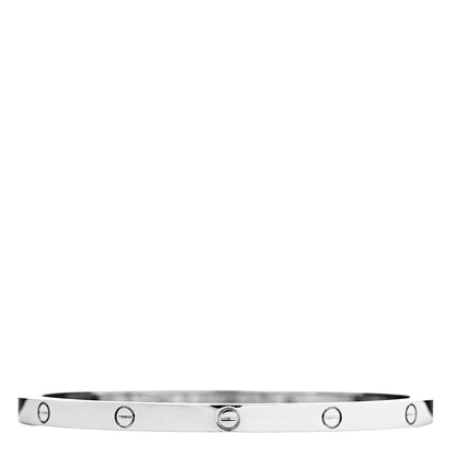 Cartier 18K White Gold Small LOVE Bracelet 16 1 of 6