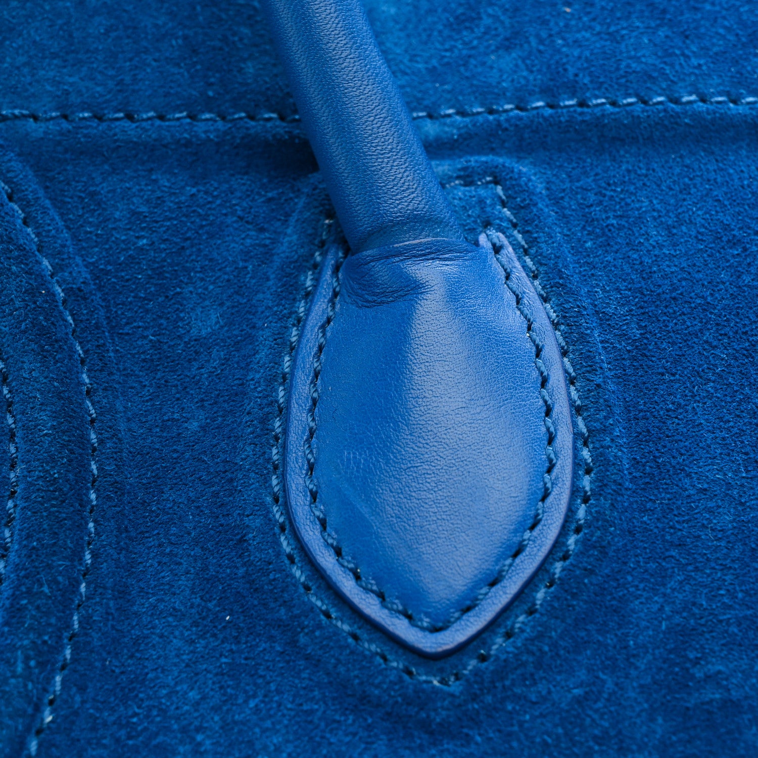 Celine Suede Small Phantom Luggage Blue 20 of 21