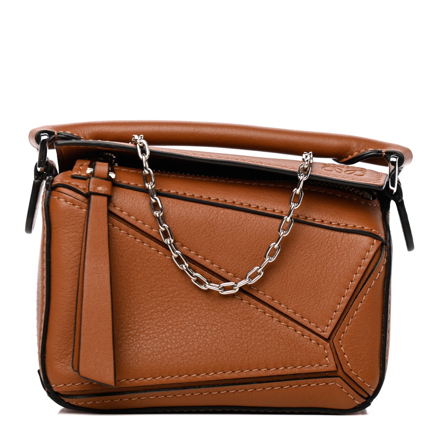 Calfskin Nano Puzzle Bag Tan