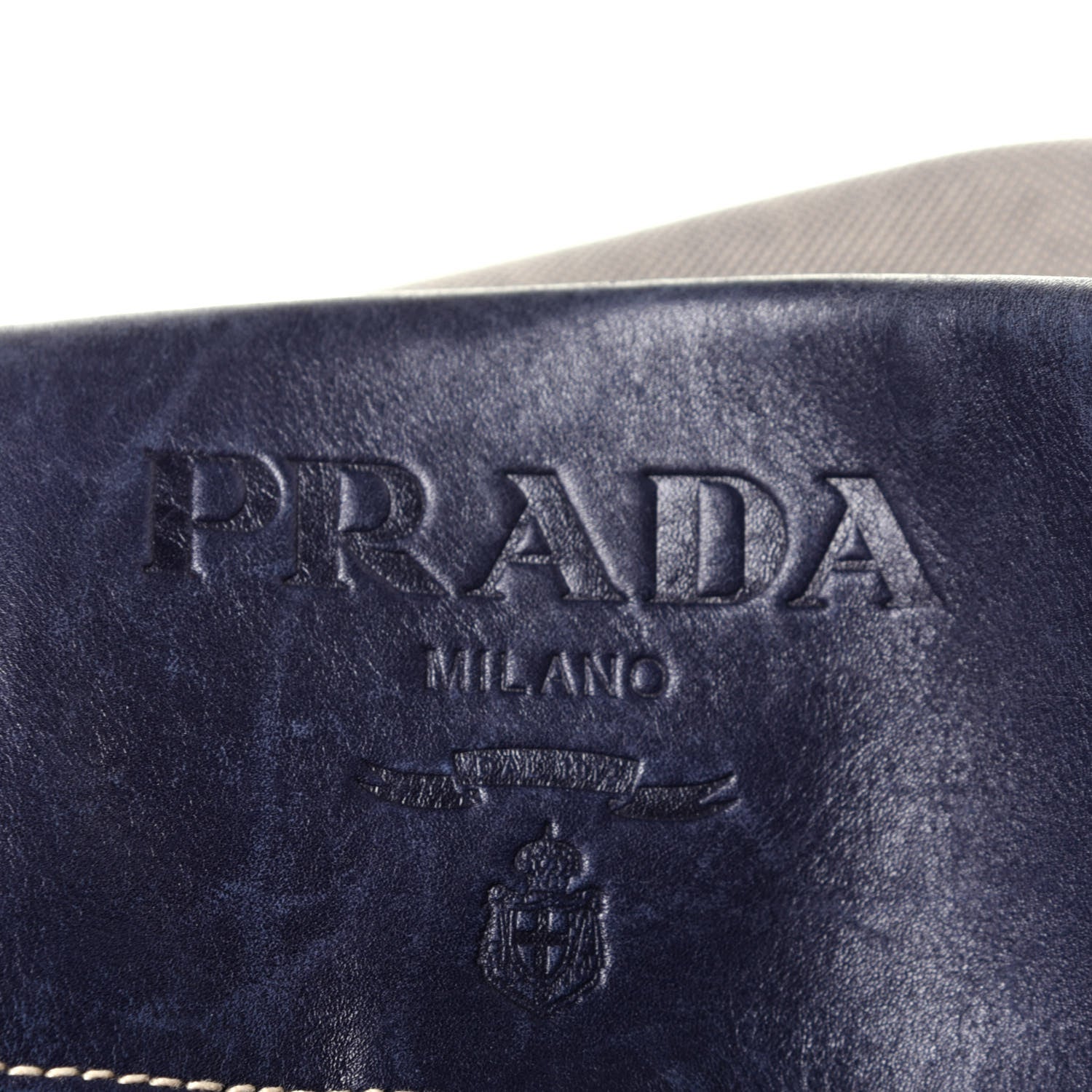 Prada Jacquard Logo Hobo Corda Navy 6 of 13