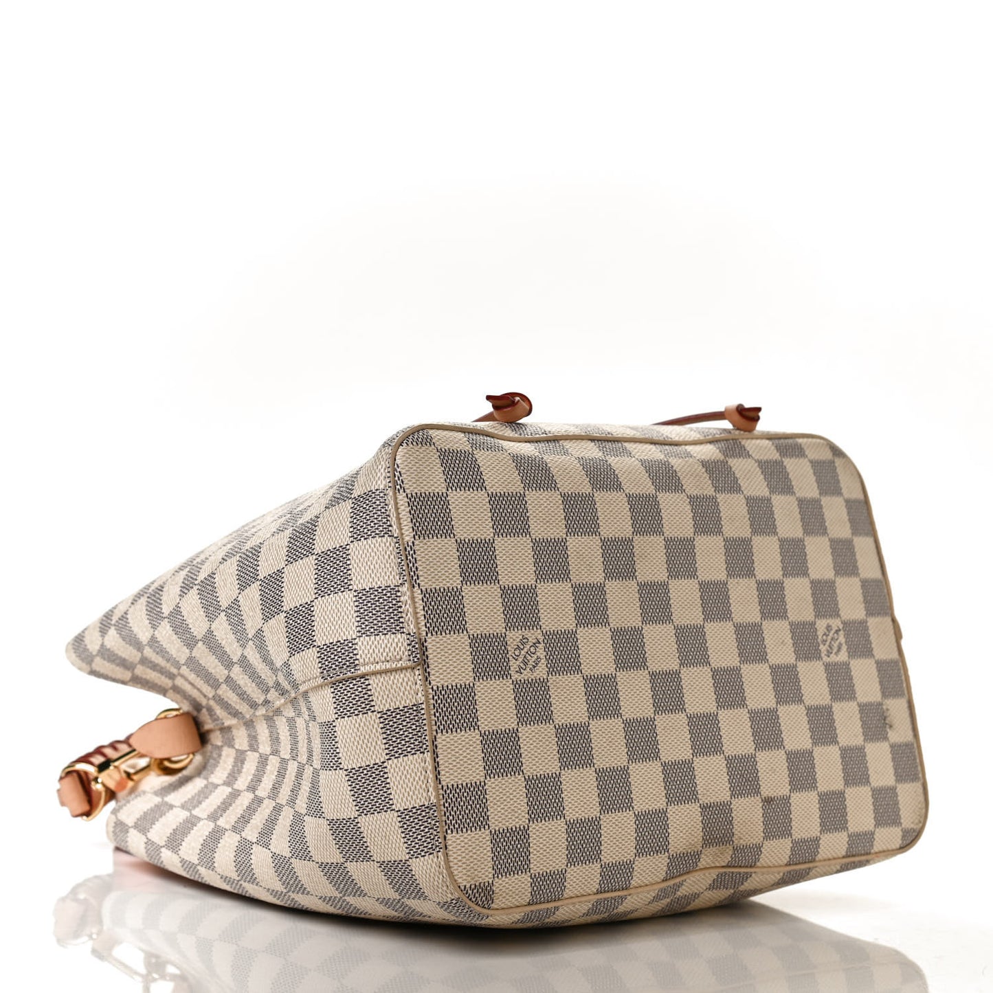 Damier Azur Braided Neonoe MM Peach Cream