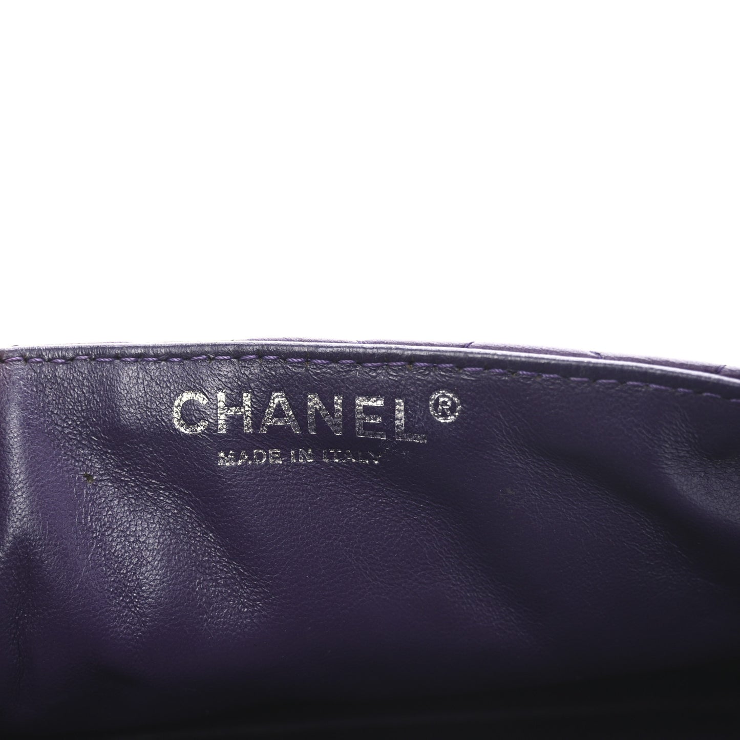 Lambskin East West Flap Purple