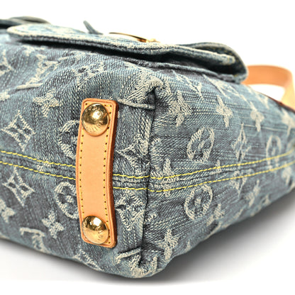 Louis Vuitton Monogram Denim Baggy PM Blue 8 of 9