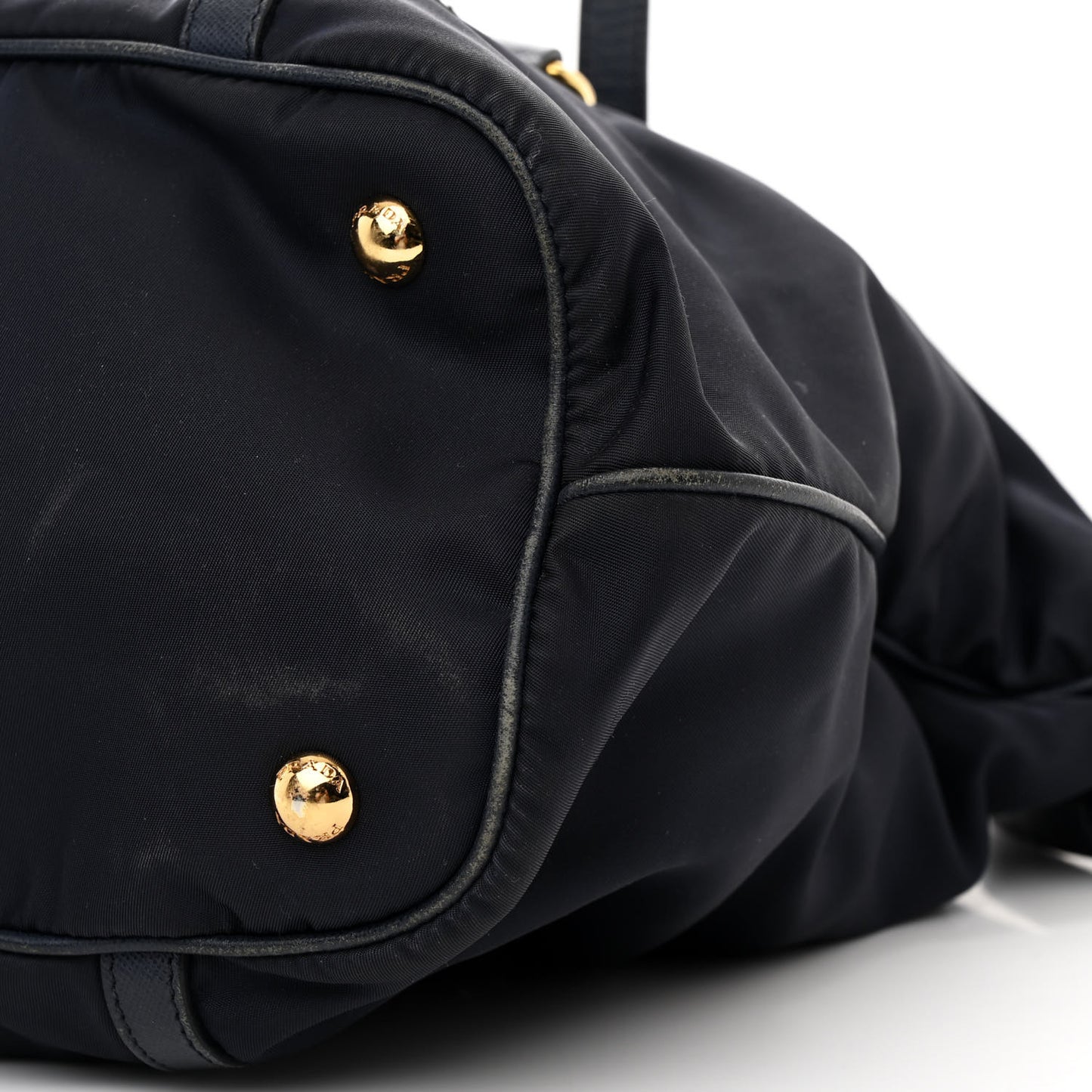 Saffiano Tessuto Nylon Logo Shopping Tote Royal Blue