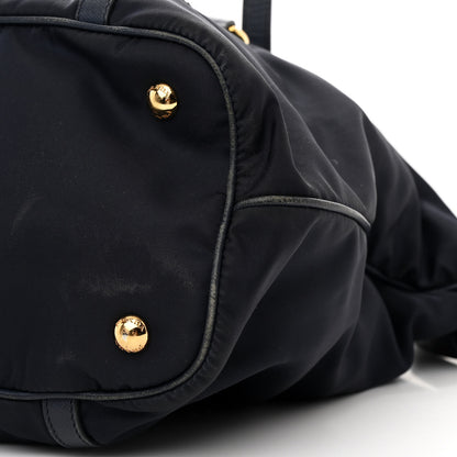 Prada Saffiano Tessuto Nylon Logo Shopping Tote Royal Blue 11 of 16