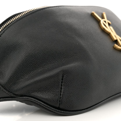 Saint Laurent Grain De Poudre Monogram Belt Bag Black 9 of 13