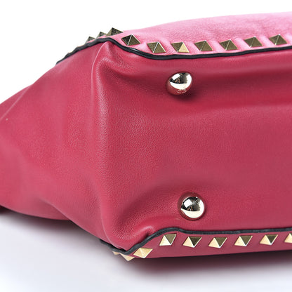 Valentino Garavani Vitello Small Rockstud Tote Cyclamin 8 of 12