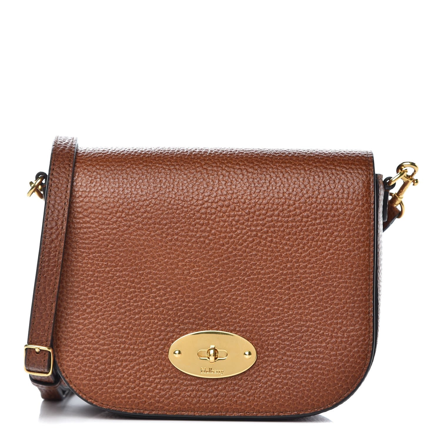Mulberry Natural Grained Calfskin Small Darley Satchel Oak 1 of 6