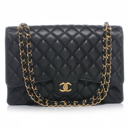 Chanel Caviar Maxi Single Flap Black 1 of 8