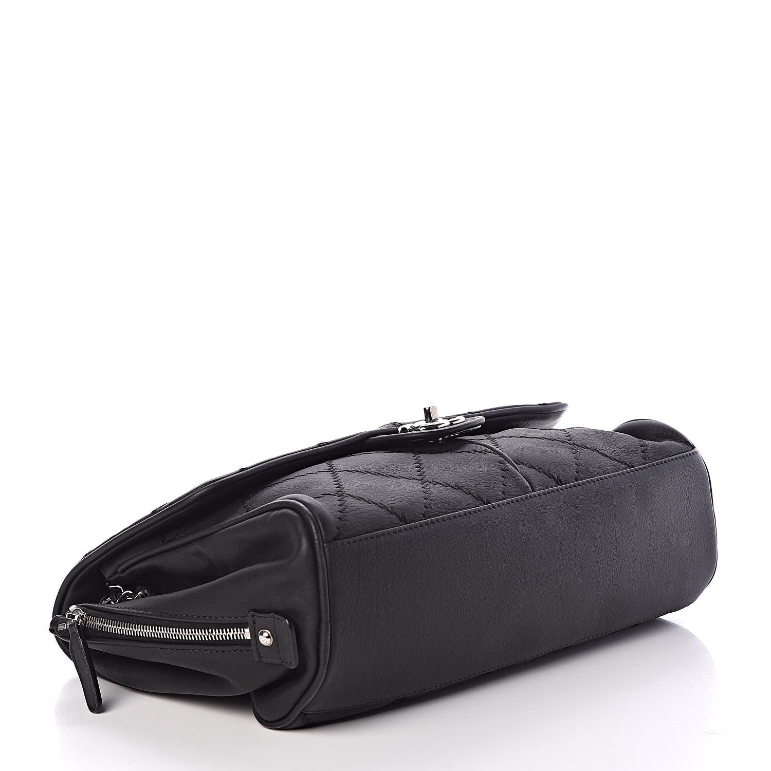 Chanel Calfskin Large Darjeeling Flap Black 4 of 9