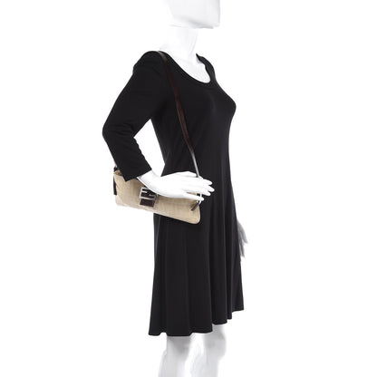 Fendi Zucca Shoulder Bag Beige 2 of 7