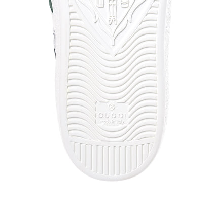 Gucci Calfskin Ayers Web Star Embroidered Mens Ace Sneakers 10 White Multi 8 of 10