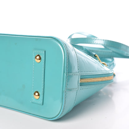 Louis Vuitton Vernis Alma BB Blue Lagon 9 of 12