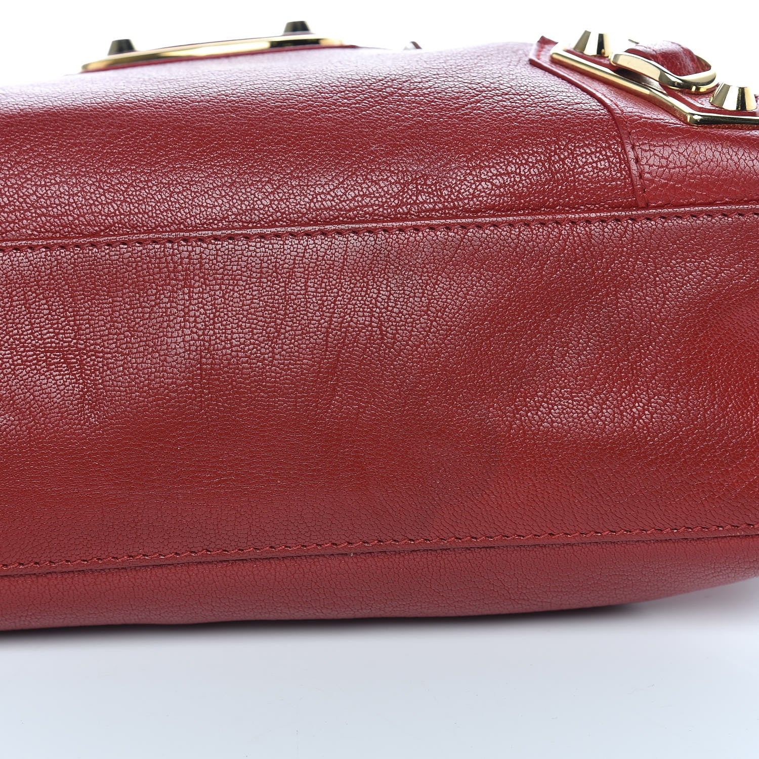 Balenciaga Chevre Gold Metallic Edge Hardware S City Rouge Groseille 9 of 17