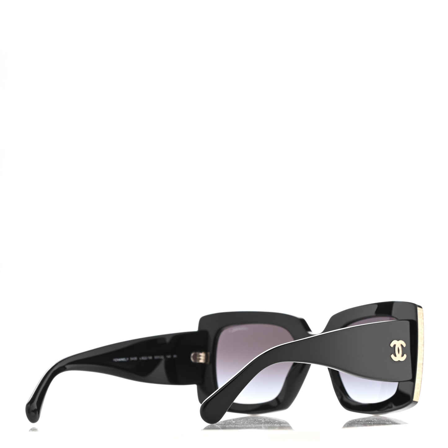 Acetate Rectangle Sunglasses 5435 Black