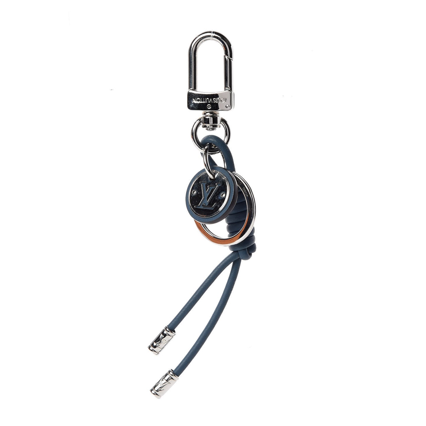 Calfskin Graphite Rope Key Holder Blue