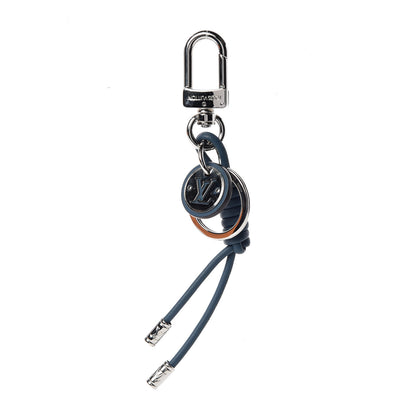 Louis Vuitton Calfskin Graphite Rope Key Holder Blue 1 of 4