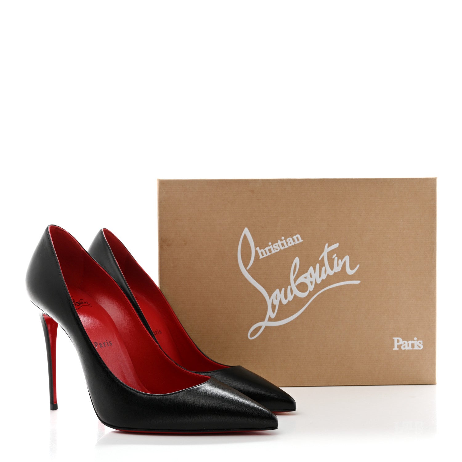 Christian Louboutin Shiny Nappa Kate 100 Pumps 37.5 Black 8 of 8