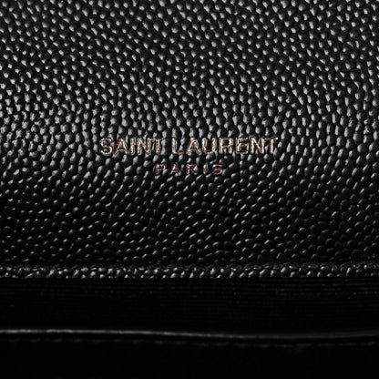 Saint Laurent Grain De Poudre Small Monogram Monochrome Kate Satchel Black 7 of 15