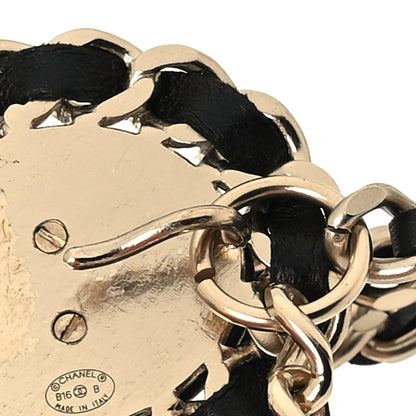 Chanel Lambskin Chain CC Fancy Belt Black Gold 3 of 4
