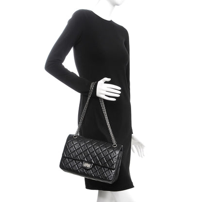 Chanel Aged Calfskin Quilted 2.55 Reissue 226 Flap Black 2 of 8