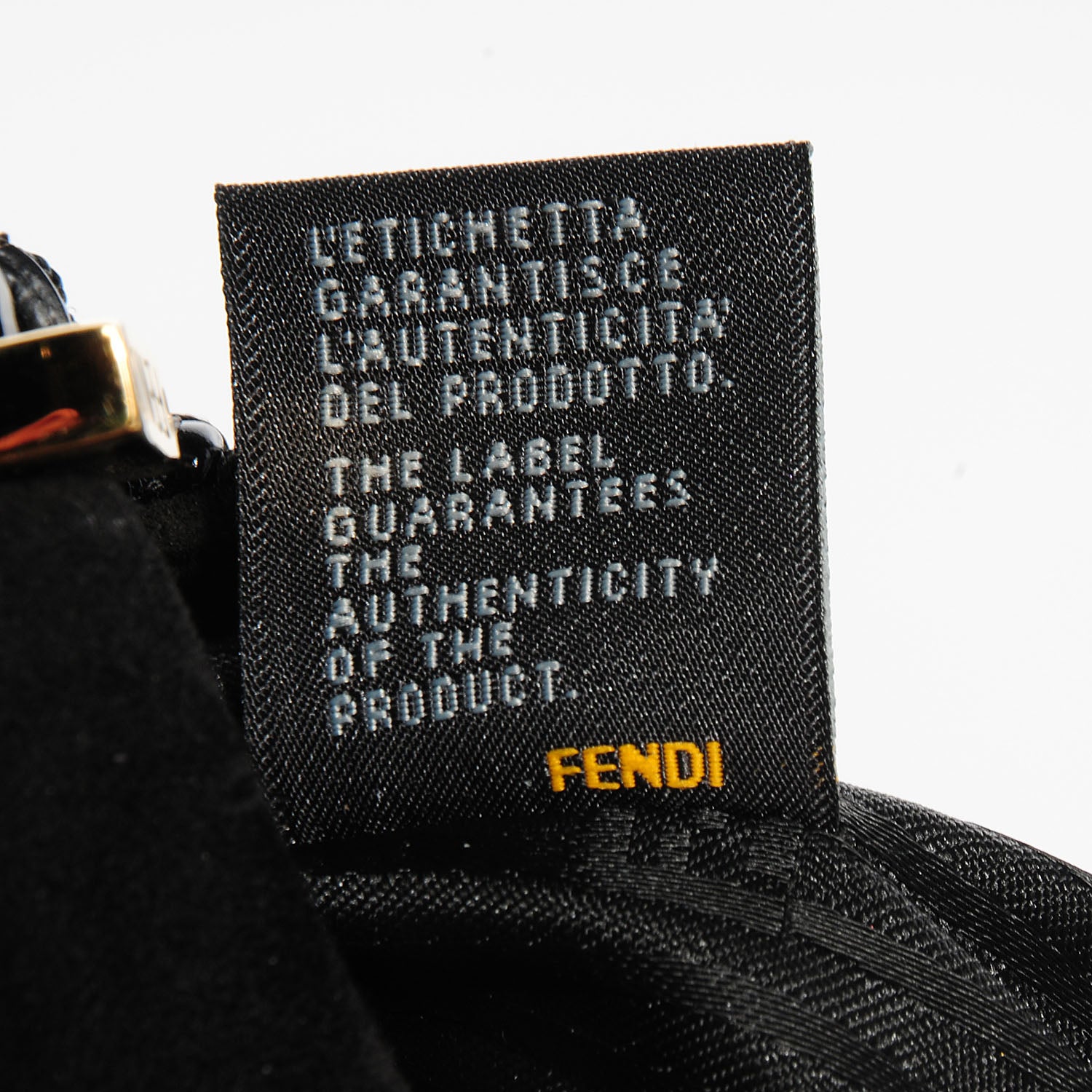 Fendi Patent FF Embossed Forever Mini Mama Baguette Black 11 of 13