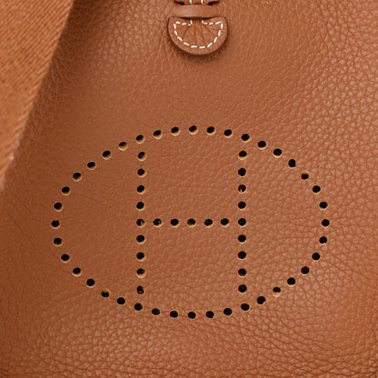 Hermes Taurillon Clemence Evelyne TPM Gold 8 of 11