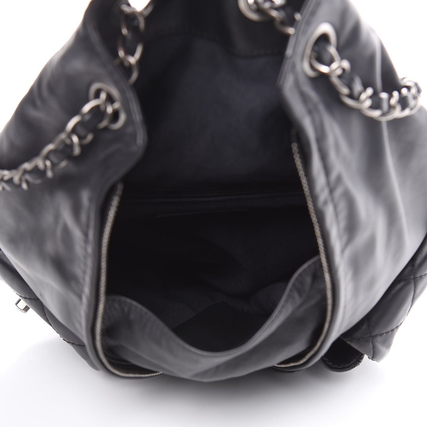 Calfskin Large Backpack Is Back Black