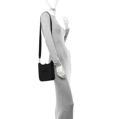 Hermes Taurillon Clemence Evelyne TPM Black 2 of 11