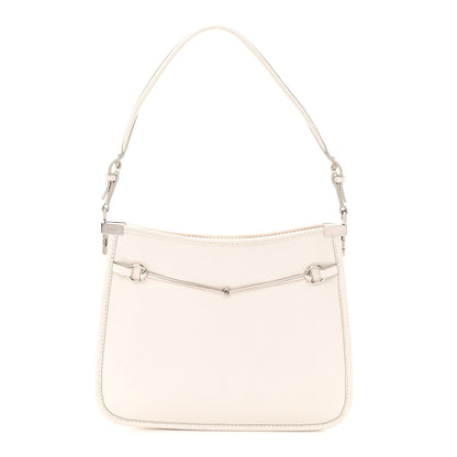 Gucci Calfskin Horsebit Slim Shoulder Bag White 1 of 10