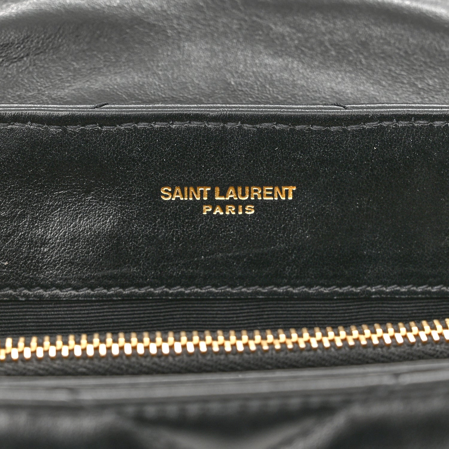 Saint Laurent Calfskin Y Quilted Monogram Small Loulou Chain Satchel Black 6 of 12