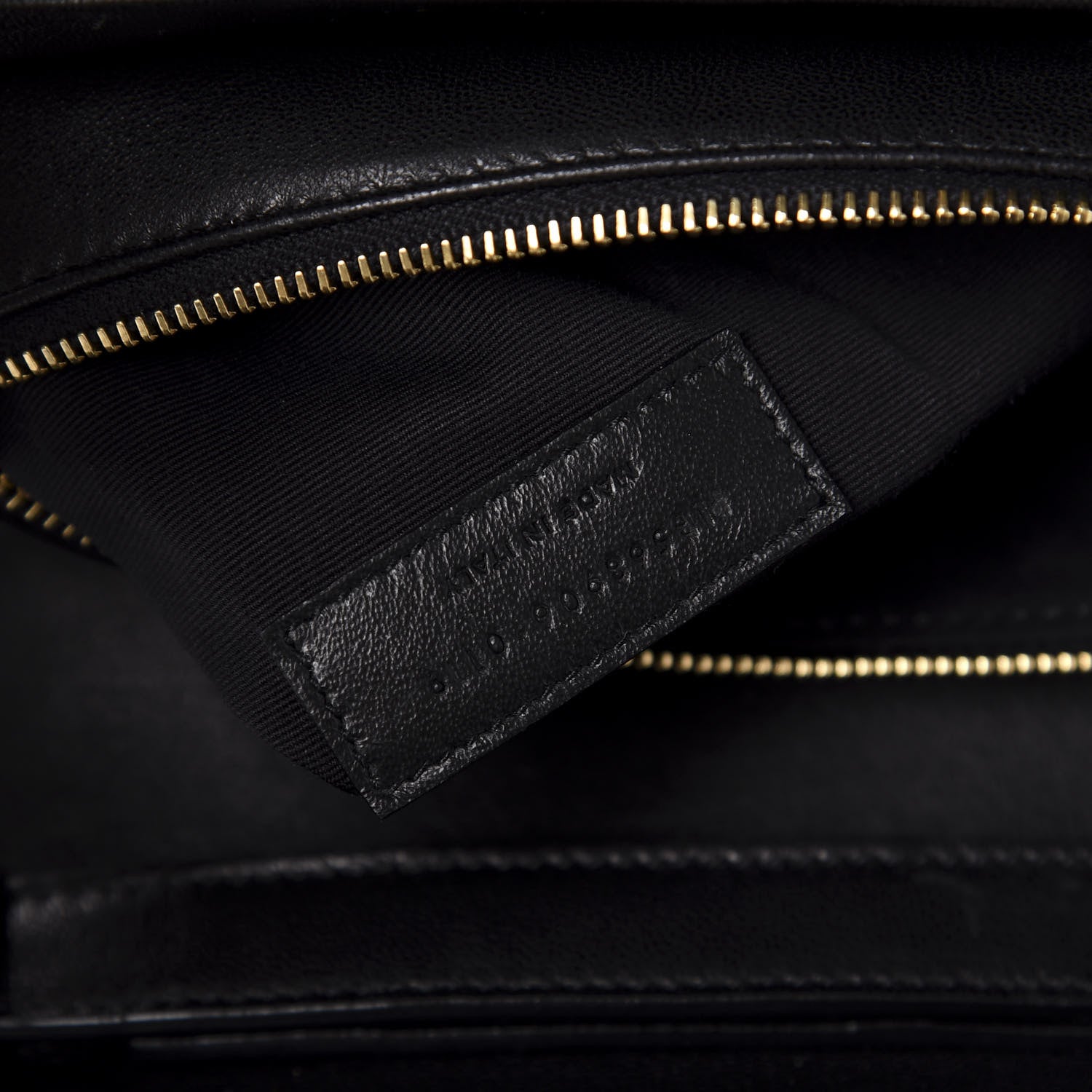 Saint Laurent Lambskin Diamond Quilted Monogram Angie Chain Bag Black 10 of 11