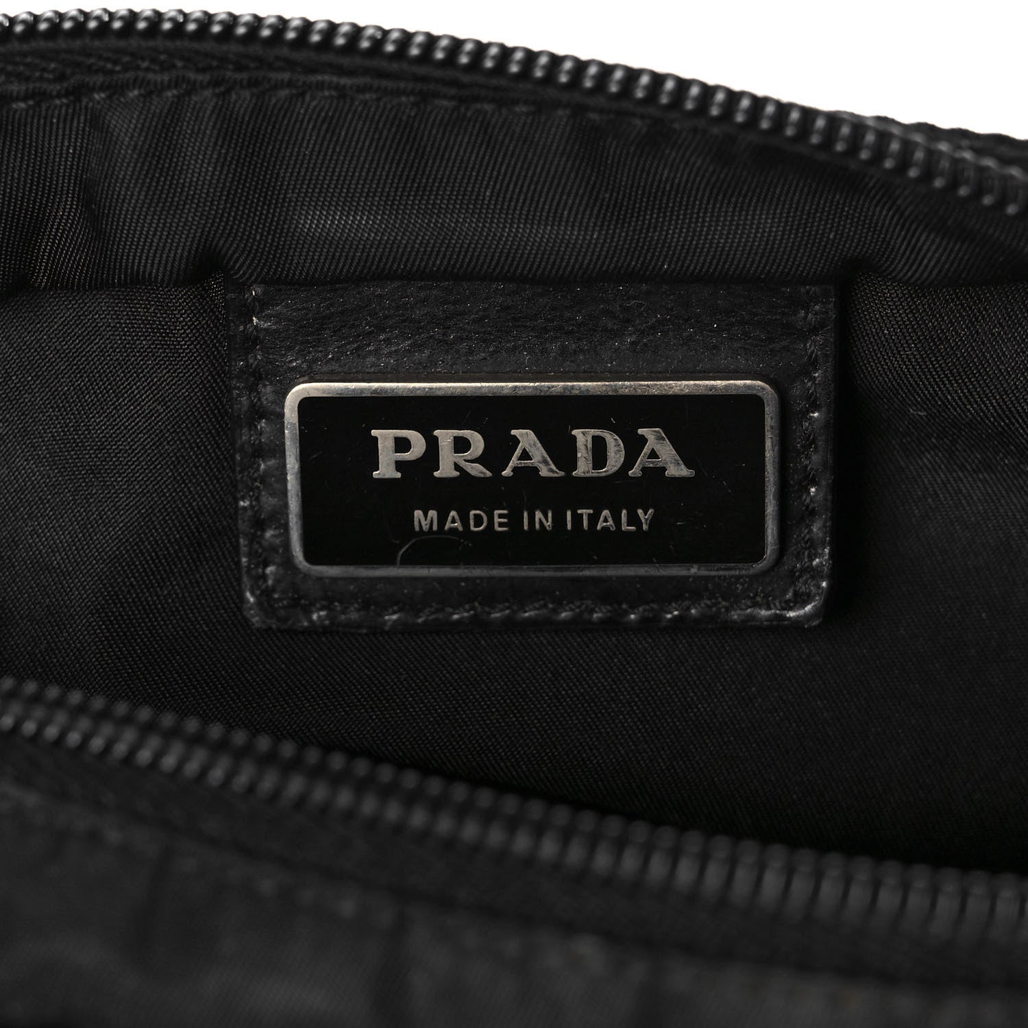 Prada Tessuto Nylon Saffiano Flat Messenger Bag Black 5 of 11