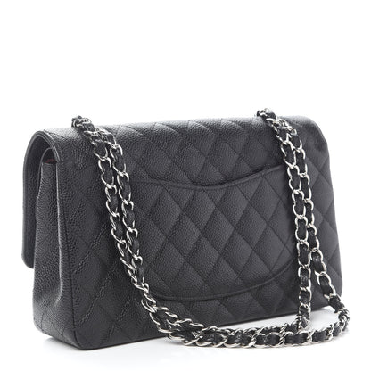 Chanel Caviar Quilted Medium Double Flap Black 2 of 9