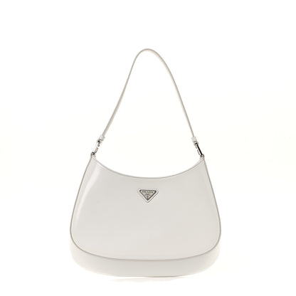 Prada Spazzolato Cleo Shoulder Bag White 1 of 8