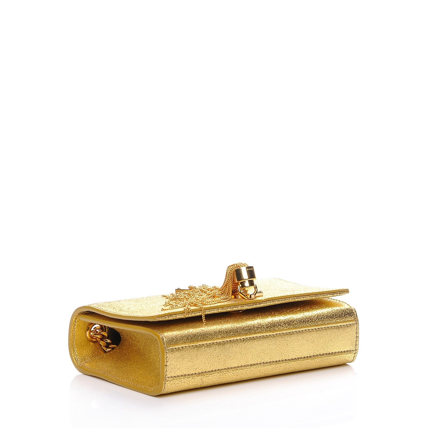 Saint Laurent Calfskin Small Classic Monogram Kate Tassel Satchel Gold 4 of 6